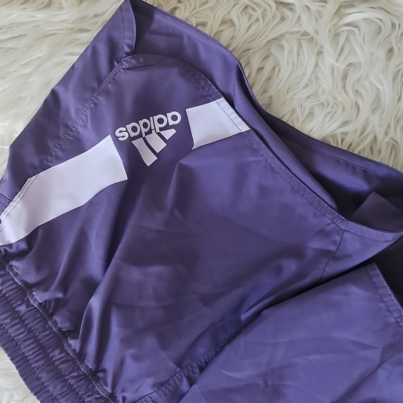 Adidas Purple Athletic Shorts Size Large - Picture 2 of 3